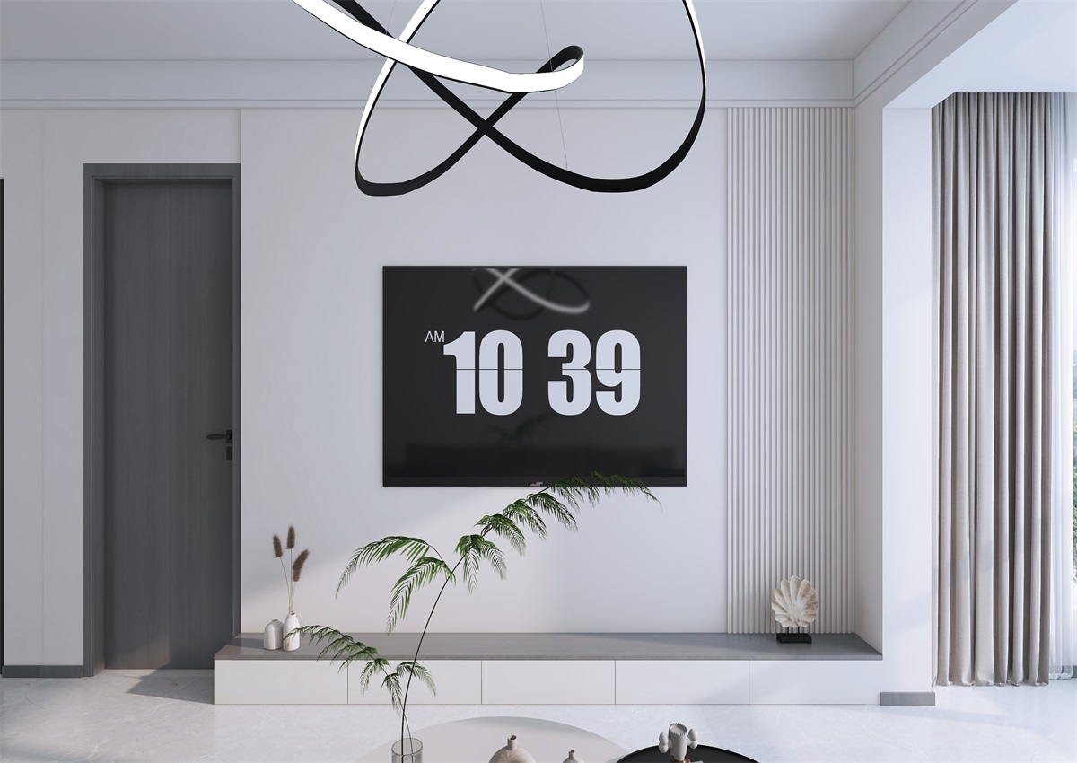 攬秀苑110㎡ | 小戶型裝修模板來了！現代簡約風+黑白灰百看不膩
