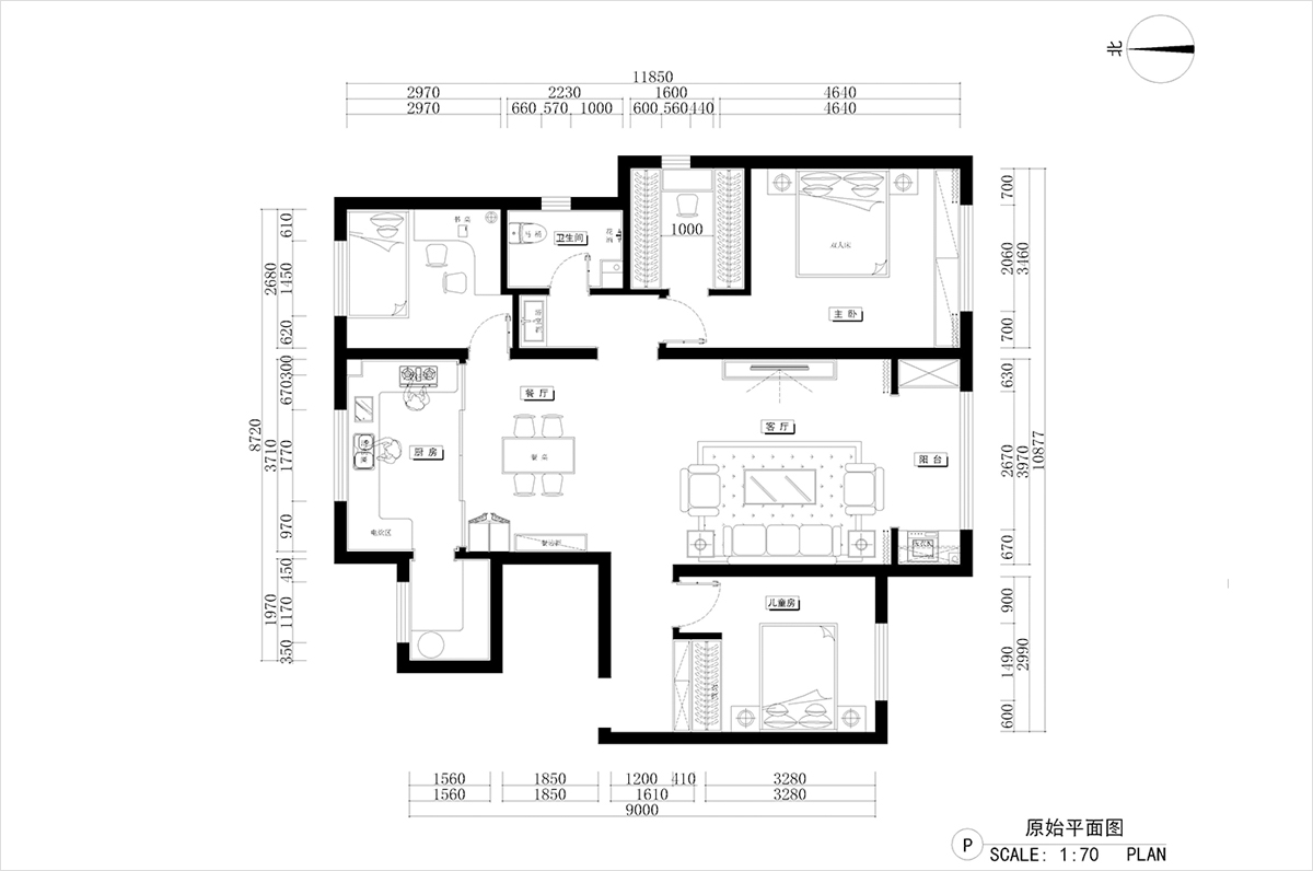 原始結構圖